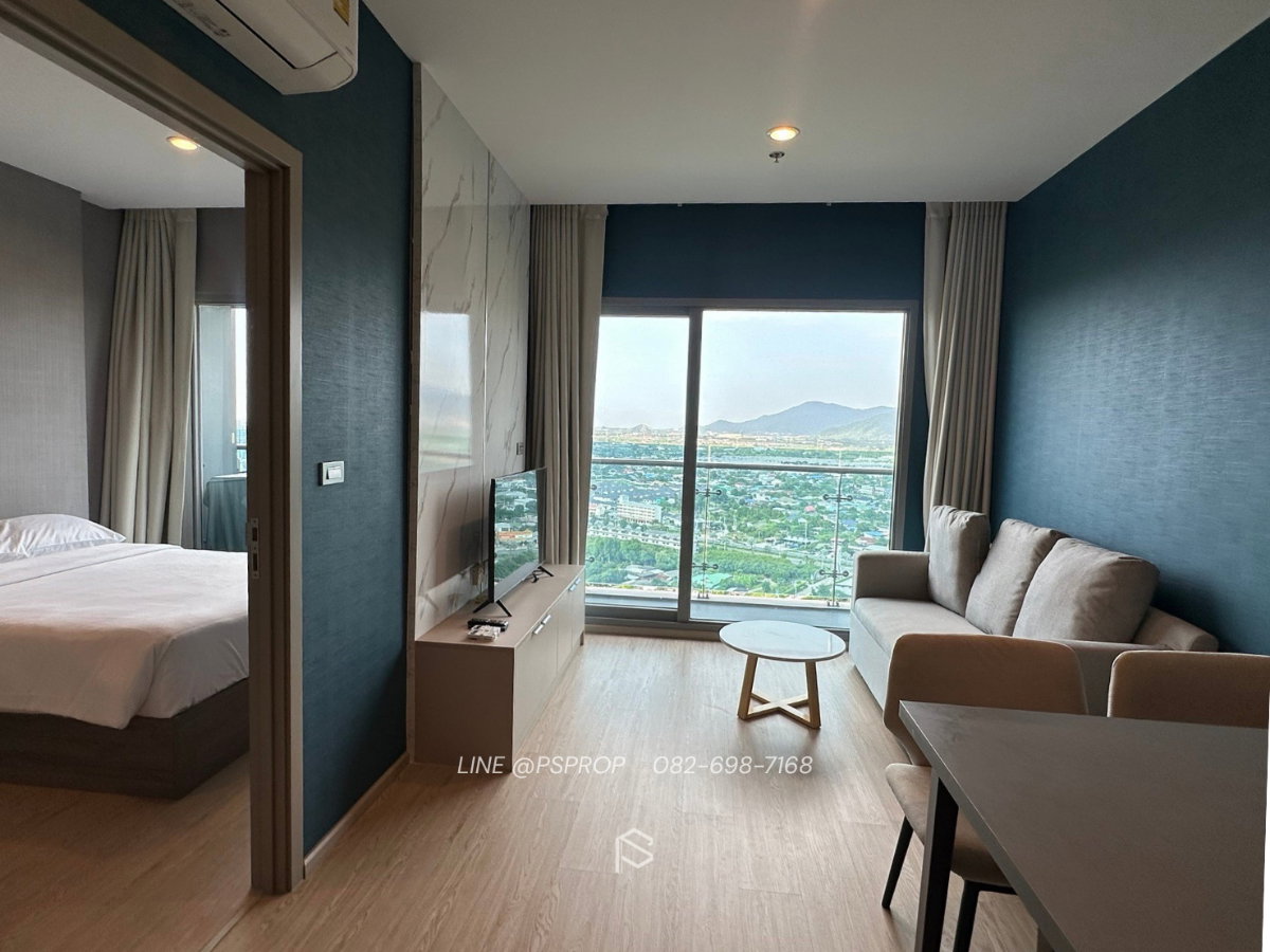 รูป คอนโดเช่าบางพระ ใกล้ตลาดหนองมนติดถนนสุขุมวิท The Symphony Condo✅ พร้อมเข้าอยู่ #CR0022 - รูปที่ 3/8
