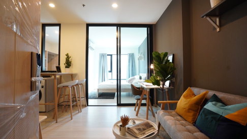 Space U 🔥 modern style, ready to move in! Life Asoke | 30 sq.m., 10th floor | 18,000 THB/month SP0045