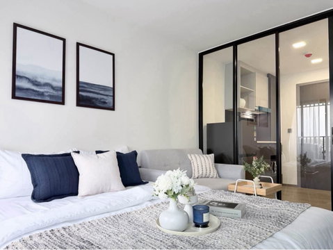 S310 📍Condo for Rent📍 Maroon Ratchada – Unit available and ready to move in. Includes common area fees and parking. 🚗