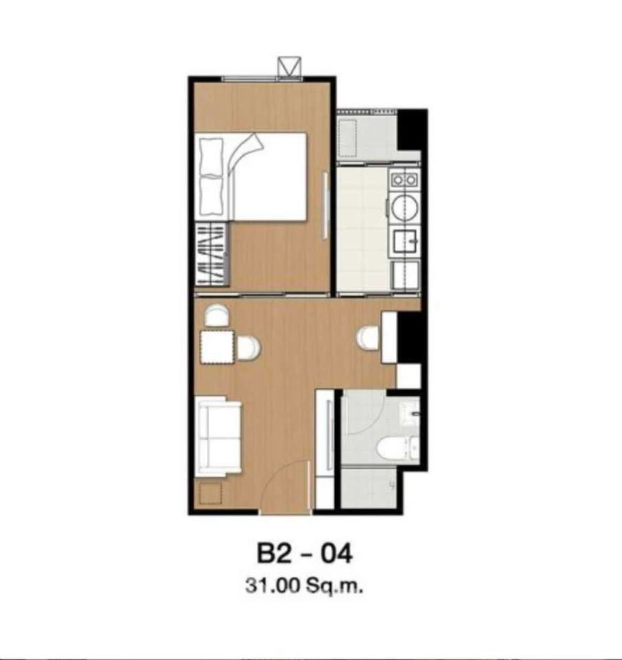 รูป คอนโด 1-ห้องนอน ที่ เคนซิงตัน พหลโยธิน 63 ใน อนุสาวรีย์ (ID 3389244) - รูปที่ 11/13