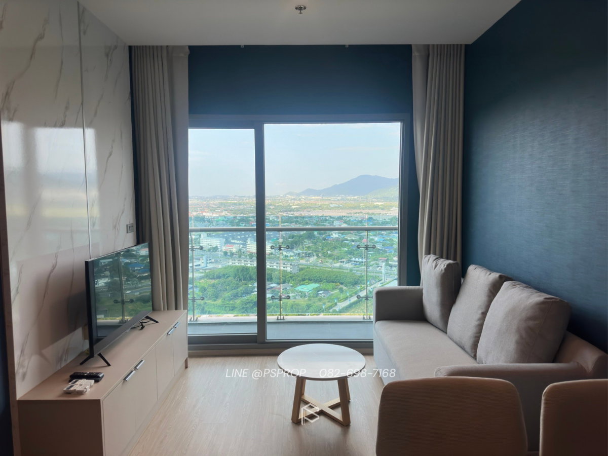 รูป คอนโดเช่าบางพระ ใกล้ตลาดหนองมนติดถนนสุขุมวิท The Symphony Condo✅ พร้อมเข้าอยู่ #CR0022 - รูปที่ 5/8