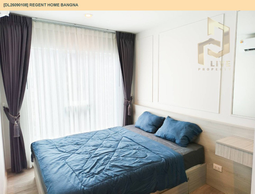 รูป DL26090108 ให้เช่าคอนโด รีเจ้นท์ โฮม บางนา (Regent home bangna) ใกล้ BTS บางนา พร้อมเข้าอยู่ โทรด่วน 0653619502 LineID @952jdxxk - รูปที่ 3/8
