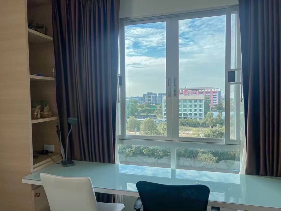 รูป 📌𝐔𝐏𝐃𝐀𝐓𝐄 𝐑𝐎𝐎𝐌 𝟐𝟎𝟐𝟔📌 ให้เช่าดี คอนโด แคมปัส รีสอร์ท บางนา [ห้องมุทบิ้วอินสวย+มีเครื่องซักผ้า]  ID LINE: atccity 💻 - รูปที่ 9/12