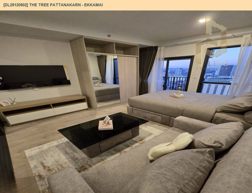 รูป DL25120502 ให้เช่าคอนโด เดอะ ทรี พัฒนาการ - เอกมัย (The Tree Pattanakarn - Ekkamai) ใกล้ สายสีส้ม พร้อมเข้าอยู่ โทรด่วน 0638692663 LineID @952jdxxk - รูปที่ 2/10