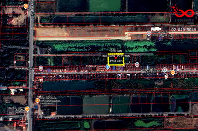 ที่ดิน เขตหนองจอก : ขายที่ดิน 388 ตร.ว. ถนนประชาสำราญ คลองสิบสอง หนองจอก ติดหมู่บ้านเธียรทอง 2