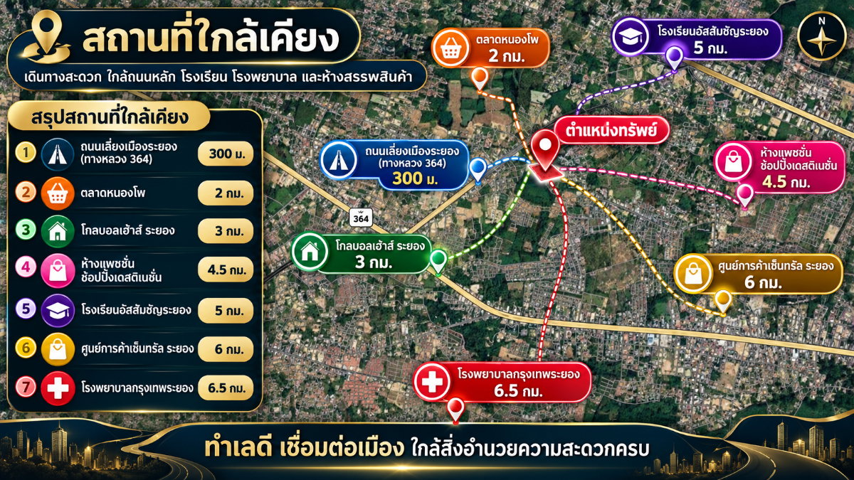 รูป ขายที่ดินถมแล้ว 166 ตร.ว. ทับมา ระยอง ใกล้โกลบอลเฮ้าส์ ไฟฟ้าและประปาผ่านหน้าแปลง - รูปที่ 17/18