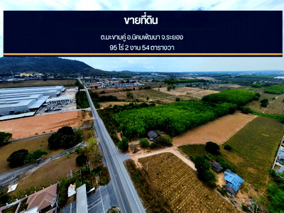 Land for sale Nikhom Pattana Rayong : Land for sale: 95 Rai, purple-zoned (industrial), located in the EEC zone, Rayong.