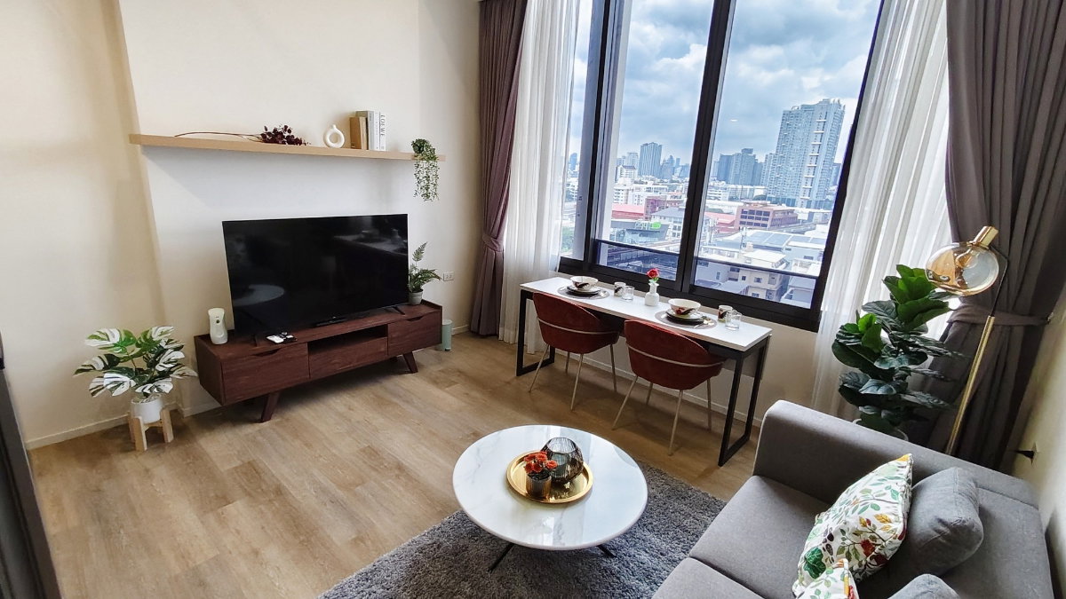 รูป ให้เช่า คอนโดดูเพล็กซ์ 1 ห้องนอน 1 ห้องน้ำ 40 ตร.ม. ชั้น 6 Siamese Sukhumvit 87 ไซมิส สุขุมวิท 87 เพดานสูง เฟอร์ครบ ใกล้ BTS อ่อนนุช 25,000 บาท/เดือน - รูปที่ 2/9
