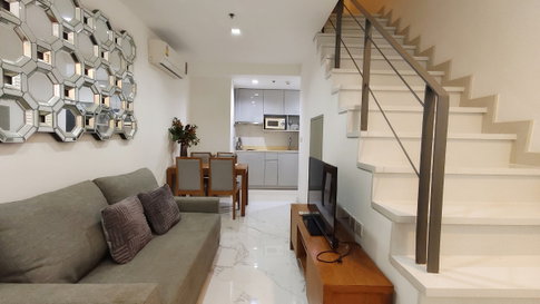 Ideo Mobi Sukhumvit 81 Duplex Condo for Rent THB30,000/month 1 Bed 1 Bath 45 sqm Floor 4-5 Pool and Garden View Near BTS On Nut
