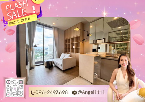 ✨🦄 Ready to move 🦄✨ The Crest Park Residences. Beautiful room✨ Garden view balcony, fully furnished. Call 096-2493698 (TCR0149)