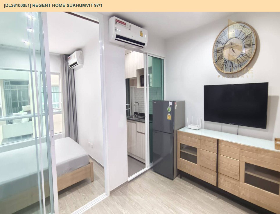 รูป DL26100051 ให้เช่าคอนโด รีเจ้นท์ โฮม สุขุมวิท 97/1 (Regent Home Sukhumvit 97/1) ใกล้ BTS บางจาก พร้อมเข้าอยู่ โทรด่วน 0653619502 LineID @952jdxxk - รูปที่ 6/8