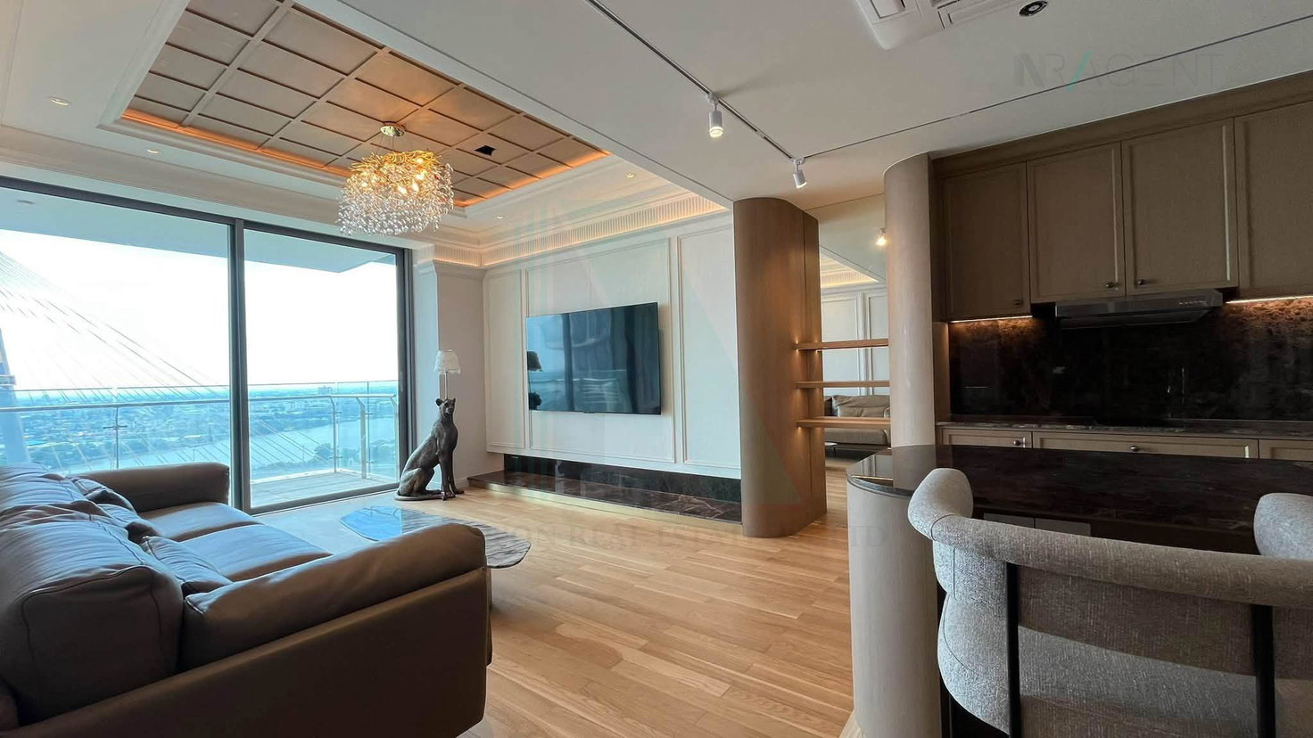 picture ð For Rent Condo THE PANO Building 1, Floor 23,2 bed room, Room size 99 sqm - 3/8