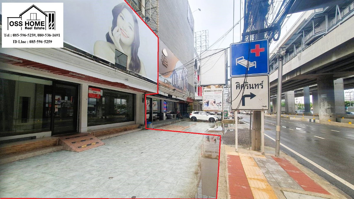 รูป KP062 ให้เช่าอาคารพาณิชย์ 1.5 ชั้น ติดถนน 2 คูหาติดรถไฟฟ้าสายสีเหลือง ศรีลาซาล พร้อมที่จอดรถรองรับลูกค้า คลินิกเวชกรรม เป็นห้องเปล่า เหมาะทำคลีนิก - รูปที่ 2/25
