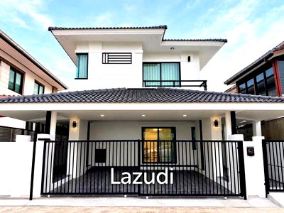 บ้านเดี่ยว หนองปรือ ชลบุรี : ขายบ้านเดี่ยว 2 ชั้น สไตล์โมเดิร์น โครงการบ้านฟ้ากรีนเนอรี่