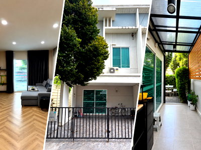 Townhouses for sale Nonthaburi : Corner Townhome for Sale – Only 5 Minutes from Central Westgate!