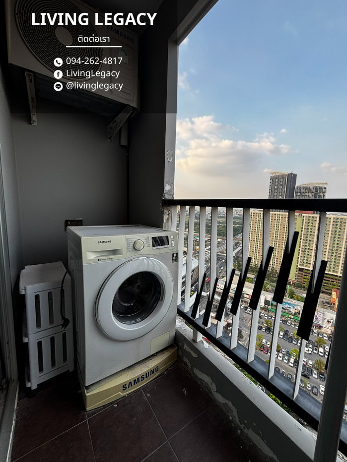 รูป SMQU2P เช่าด่วน คอนโด Asakan Place Srinakarindra ชั้น 27 ใกล้ MRT ห้วยขวาง | 1 นอน 30 ตร.ม. 8,500 บาท/เดือน - รูปที่ 9/12