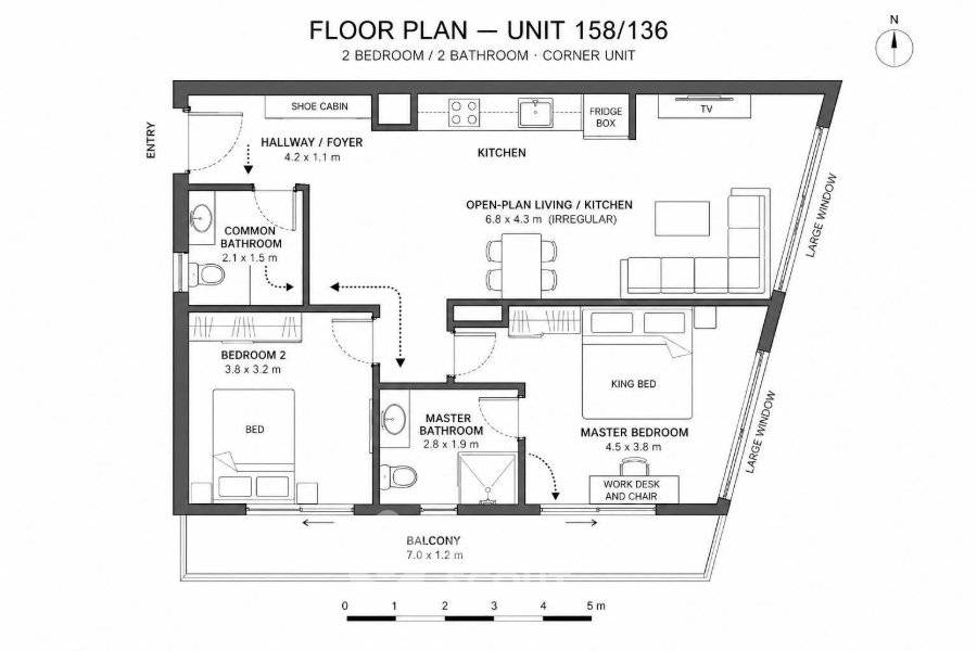รูป คอนโด 2 ห้องนอน Baan Pathumwan Condominium ให้เช่า ใกล้ BTS ราชเทวี (ID 3401070) - รูปที่ 5/5