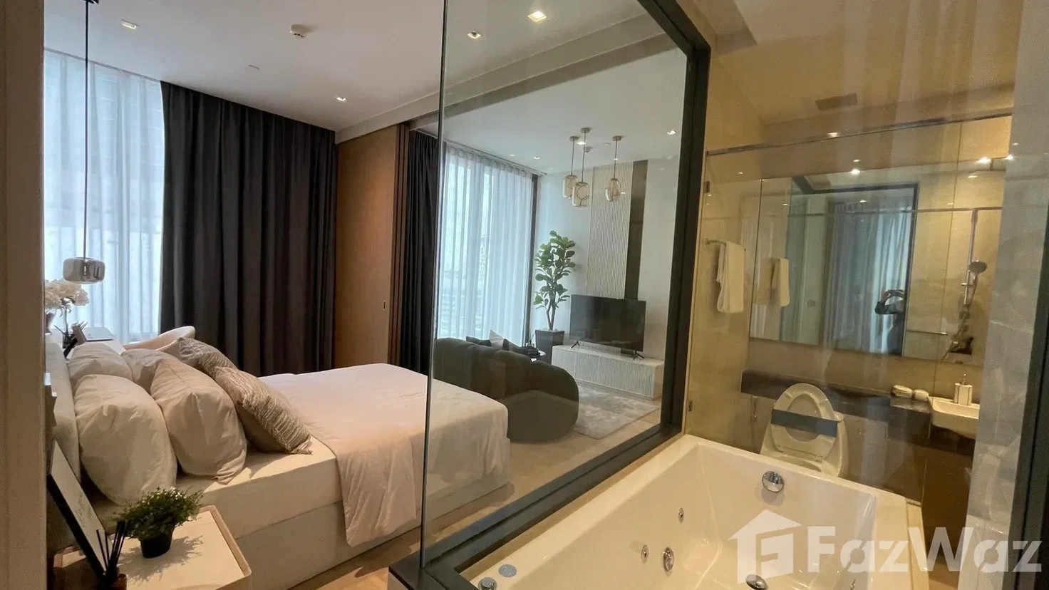 รูป คอนโดให้เช่า 1 ห้องนอน ในโครงการ แอชตัน จุฬา – สีลม 6857958 - รูปที่ 2/13