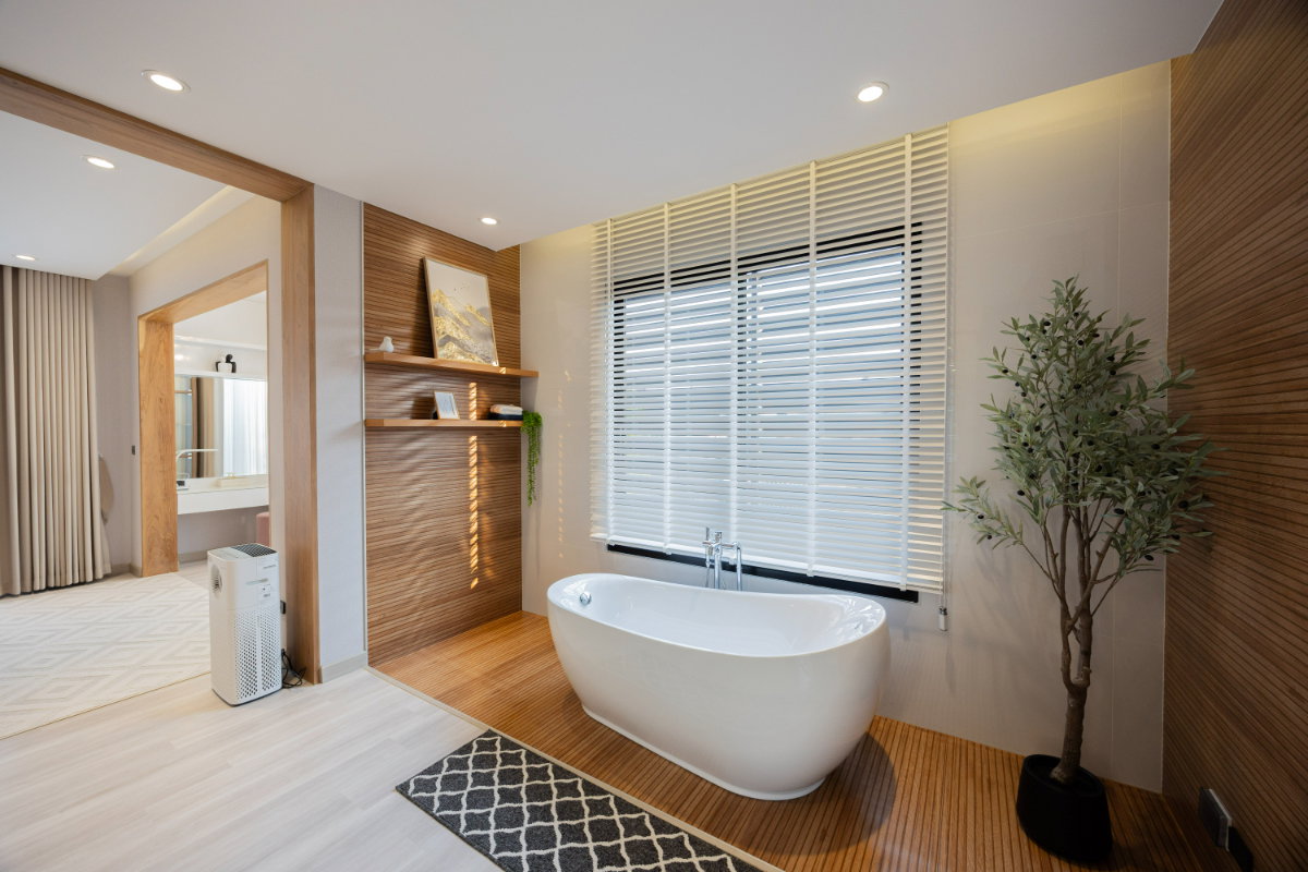 รูป Pool Villa 2 ชั้น บ้านหรูสไตล์โมเดิร์น พร้อมสระว่ายน้ำในตัว ใกล้เซ็นทรัลแอร์พอร์ตและสนามบิน #A8-V0051 - รูปที่ 21/26