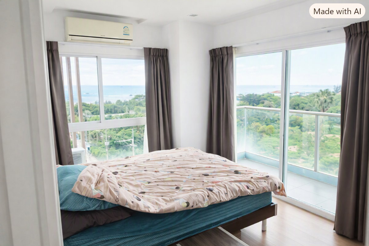 รูป ขายด่วน Long Beach Condo ขายขาดทุน คอนโดตกแต่งพร้อมอยู่ 2 ห้องนอน 2 ห้องน้ำ ขนาด 53.68 ตารางเมตร ชั้น 7 - รูปที่ 5/9