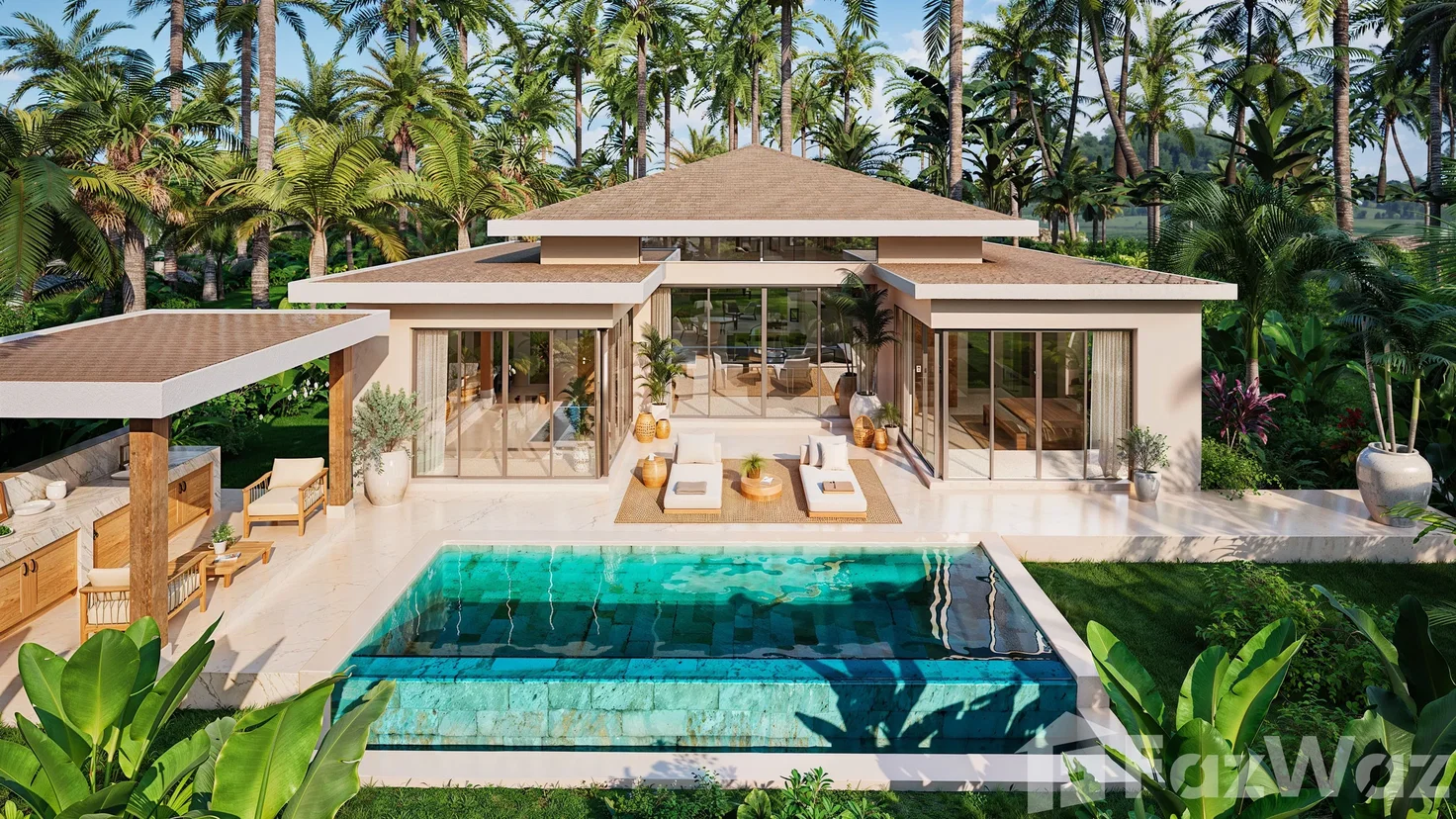 picture Villa 2 bedrooms off-plan 200 meter from Maenam Beach 6821946 - 2/34