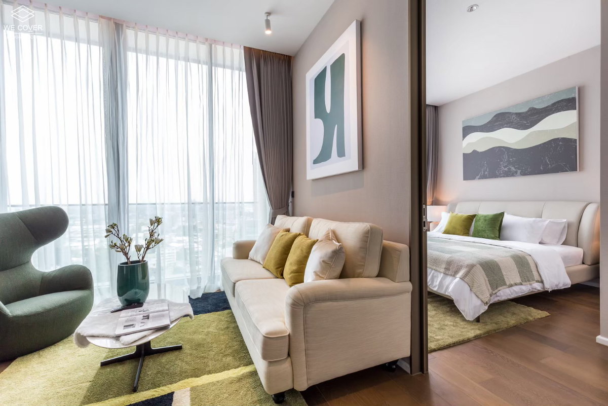High-quality decoration - 1B1B 61 ตร.ม. พร้อมอย่างอาบน้ำ แต่งสวยชั้นสูง เฟอร์ครบพร้อมเข้าอยู่