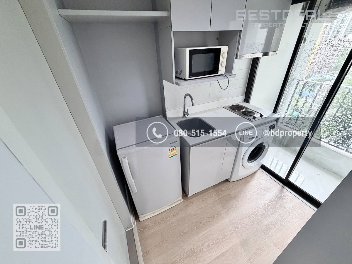 รูป Bestdeal ให้เช่า Studio 22ตรม.ราคา 13,000/เดือนเท่านั้น เฟอร์นิเจอร์และเครื่องใช้ไฟฟ้าครบ “IDEO MOBI RAMA 9” ใกล้MRT และ เซ็นทรัลพระราม 9 เพียง 80 ม. - รูปที่ 8/10