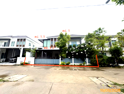 บ้านเดี่ยว สมุทรปราการ : บ้านเดี่ยว 50 ตร.วา แลนซิโอ คริป พระสมุทรเจดีย์ สมุทรปราการ 3.9M