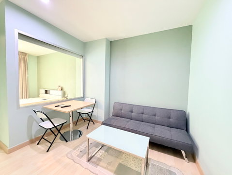 พร้อมให้เช่า❗️15,000 บาท 🏙️ 𝐑𝐡𝐲𝐭𝐡𝐦 𝐑𝐚𝐭𝐜𝐡𝐚𝐝𝐚 🏙️ ชั้นสูง | ติด MRT สถานีรัชดา [ 251143 ]