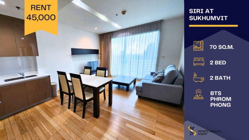 ✨ Stunning Decor & Resort Pool View | Siri at Sukhumvit 2Bed 70sqm next to BTS Thong Lo • Free viewing, book now!
