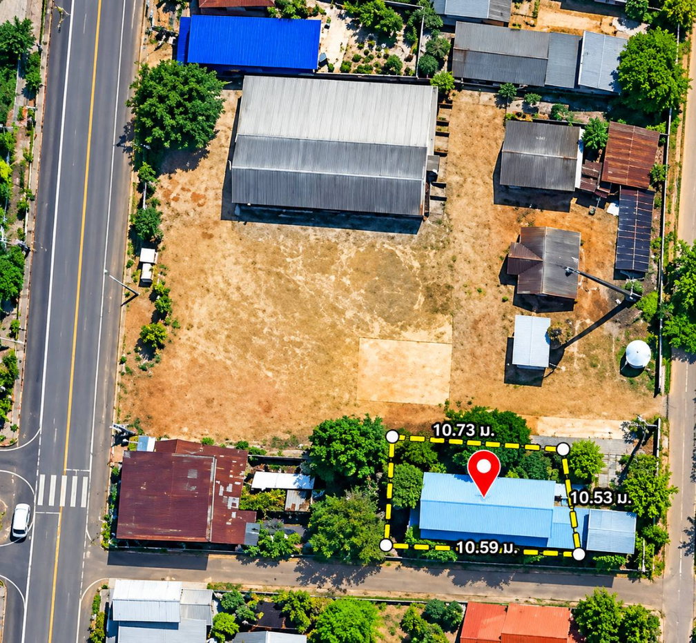 รูป 98789 - ขายที่ดินพร้อมบ้านเดี่ยว ต.เปือย อ.ลืออำนาจ จ.อำนาจเจริญ 29 ตารางวา - รูปที่ 3/11