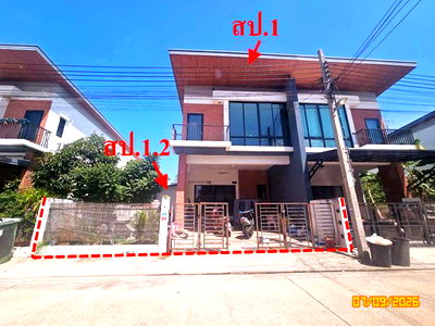 บ้านเดี่ยว สมุทรปราการ : บ้านเดี่ยว 36 ตร.วา สุขสำราญ คาแนล พระสมุทรเจดีย์ สมุทรปราการ 2.8M