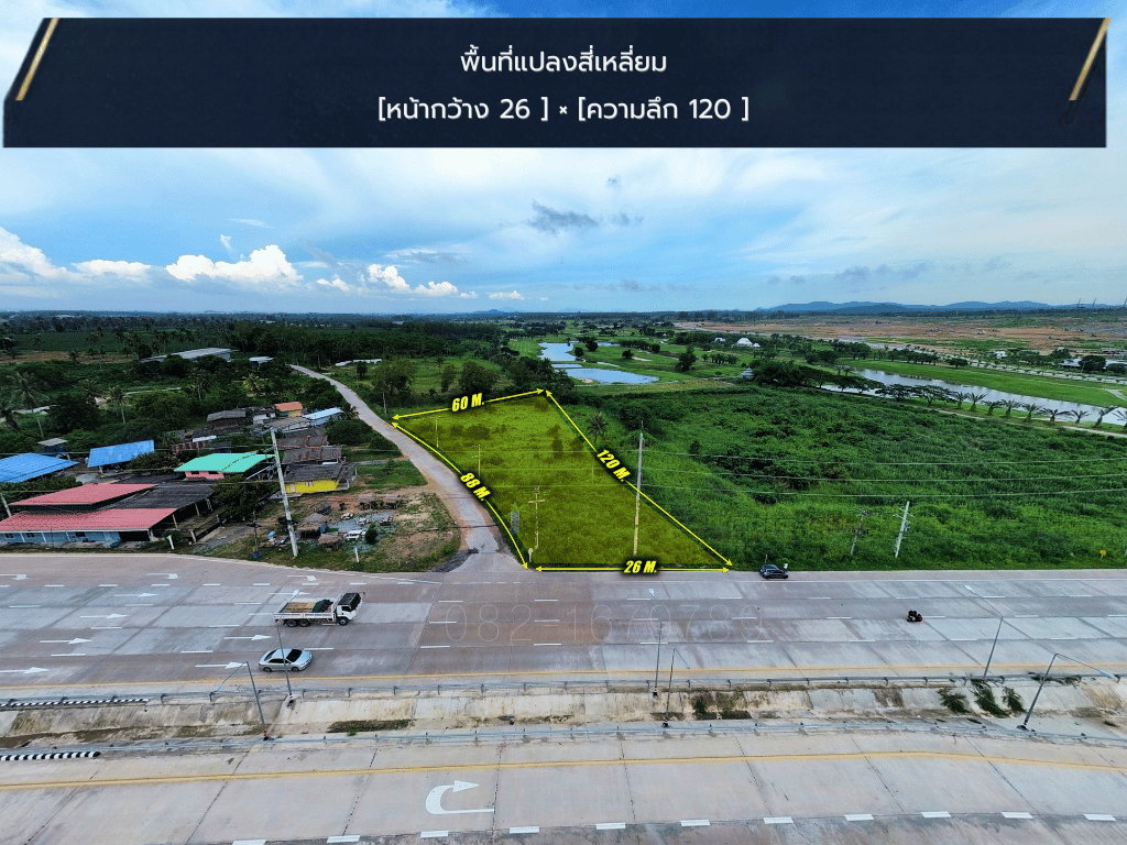 picture PRIME CORNER LAND FOR SALE | NEXT TO HERMES GOLF CLUB, CHONBURI - 2/7