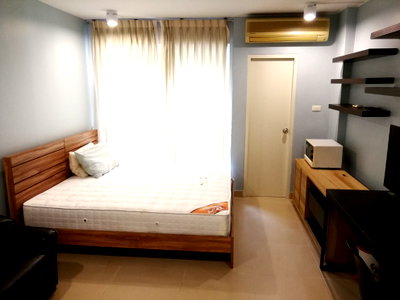 Condos for rent Big C Extra Rama 4 : P-145787 For Rent I-House Laguna Garden  | 28 sq.m. | 2nd Floor, Building A | City View | Fully Furnished 📞 Line ID: @easythaihome | 085-592-2897