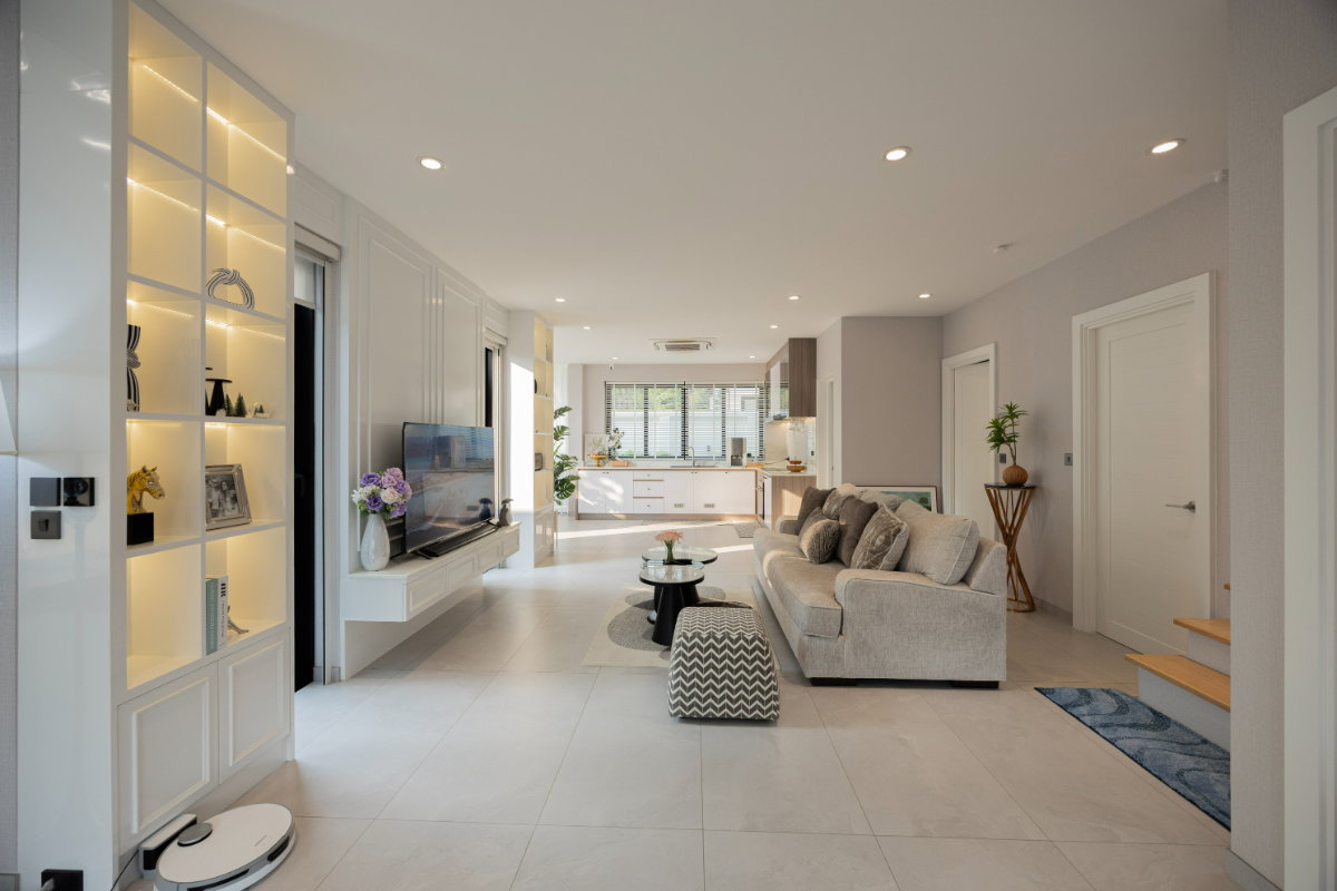 รูป Pool Villa 2 ชั้น บ้านหรูสไตล์โมเดิร์น พร้อมสระว่ายน้ำในตัว ใกล้เซ็นทรัลแอร์พอร์ตและสนามบิน #A8-V0051 - รูปที่ 8/26