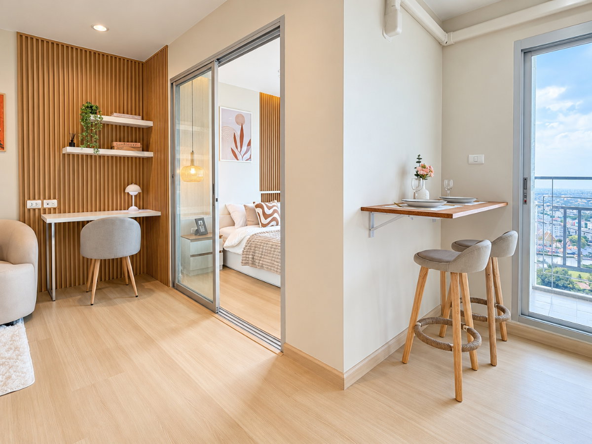 รูป ขายคอนโด The Trust Residence Pinklao ปิ่นเกล้า ชั้น 27 วิวแม่น้ำ รีโนเวทใหม่ 1.89 ล้าน - รูปที่ 8/13