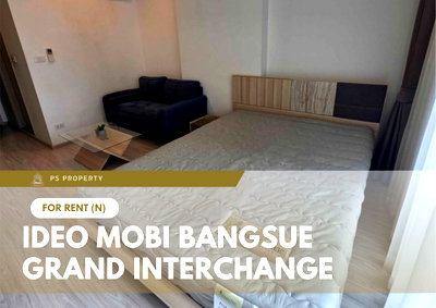 Condos for rent : For rent ✨ IDEO Mobi Bangsue Grand Interchange ✨ Fully furnished with appliances included; located near MRT Tao Poon.