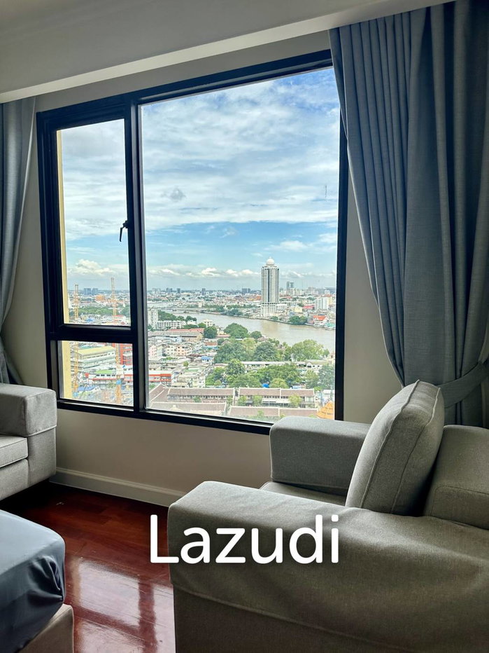 รูป คอนโดรีโนเวทใหม่ 2 ห้องนอน 2 ห้องน้ำ วิวแม่น้ำ ชั้น 20 ขนาด 137 ตร.ม. ที่บ้านเจ้าพระยาคอนโด สำหรับเช่า - รูปที่ 12/32