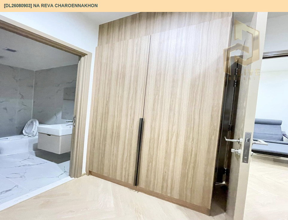รูป DL26080903 ให้เช่าคอนโด ณ รีวา เจริญนคร (Na Reva Charoennakhon) ใกล้ - พร้อมเข้าอยู่ โทรด่วน 0653619502 LineID @952jdxxk - รูปที่ 7/11
