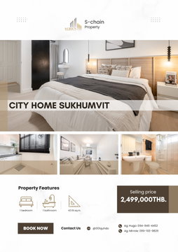 🚆💙 ใกล้ BTS อุดมสุข! ห้องใหญ่ ทำเลสุขุมวิท ✨ City Home Sukhumvit ✨ NO-115