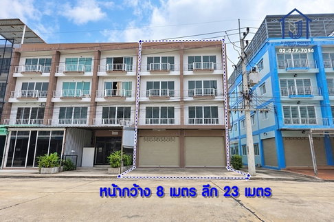 ขายอาคารพาณิชย์ 4 ชั้น โครงการมั่งมีนคร 2คูหา 48.4 ตร.ว. หลังมุม ถนนพหลโยธิน คลองหนึ่ง  ใกล้ม.ธรรมศาสตร์