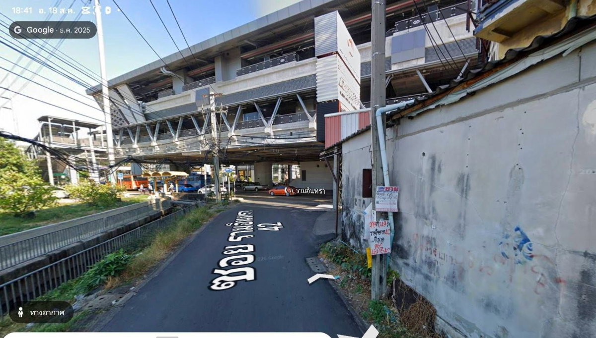 รูป 96298 - ขายด่วนที่ดินเปล่าแปลงสวย 144 ตร.ว. ย่านรามอินทรา 42 ใกล้รถไฟฟ้าสายสีชมพู - รูปที่ 5/5