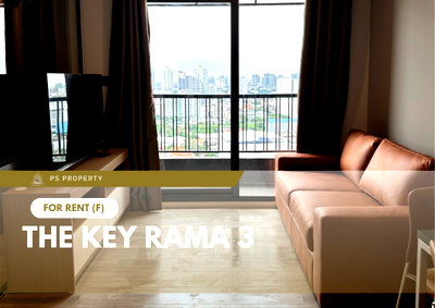 Condos for rent : For rent 📍 The Key Rama 3 📍 Fully furnished with appliances; located near BRT Charoen Rat Station.