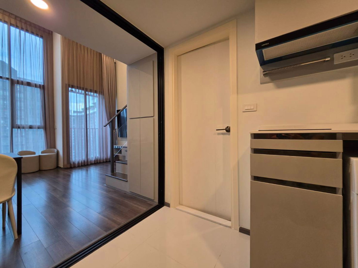รูป ให้เช่า ✨knightbridge space rama 9 ✨1 ห้องนอน (Loft unit) ทำเลดี เดินทางสะดวกใกล้ MKT พระราม 9 🚆 - รูปที่ 8/9
