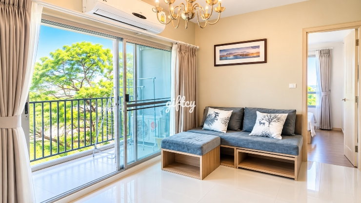 รูป ปล่อยเช่าด่วน! D Condo Nim ติดเซ็นทรัลเฟสติวัล เชียงใหม่ ห้องมุม 2 ห้องนอน 2 ห้องน้ำ วิวเมืองโล่ง ๆ ขนาดใหญ่ 60 ตร.ม. เพียง 25,000 บาท/เดือน!
- รูปที่ 3/7