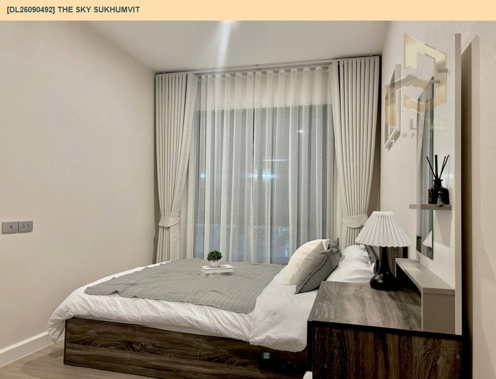 รูป DL26090492 ให้เช่าคอนโด เดอะ สกาย สุขุมวิท (The Sky Sukhumvit) ใกล้ BTS อุดมสุข พร้อมเข้าอยู่ โทรด่วน 0638692663 LineID @952jdxxk - รูปที่ 9/12