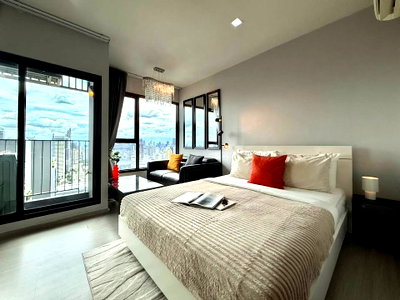 คอนโดให้เช่า : ให้เช่า Life Asoke Rama9 — Studio | MRT พระราม 9 | Fully Furnished GTN-1232