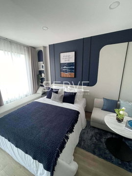 1 Bed Large Room City View Fully furnished Condo Good Location Close To MRT Huai Khwang 50 m. @ SOHO Bangkok Ratchada