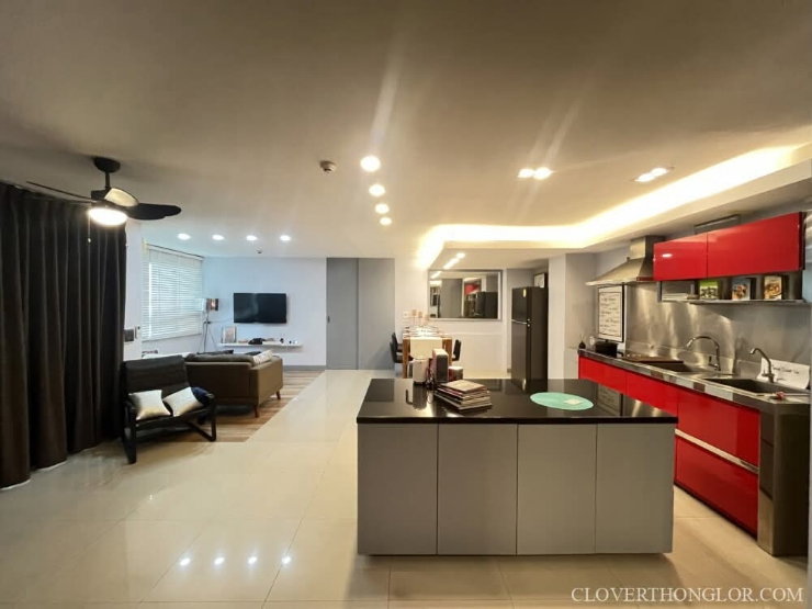 รูป 🌟  The Clover thonglor   ( 261031 ) Size 115 SQ.M Type 3 Bedroom 2 Bathroom On the 5th Floor  Rental.65,000 THB - รูปที่ 3/8