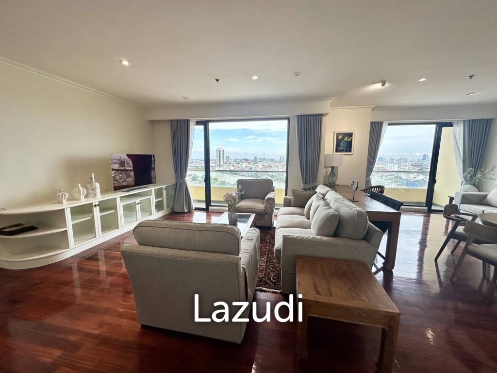 รูป คอนโดรีโนเวทใหม่ 2 ห้องนอน 2 ห้องน้ำ วิวแม่น้ำ ชั้น 20 ขนาด 137 ตร.ม. ที่บ้านเจ้าพระยาคอนโด สำหรับเช่า - รูปที่ 3/32